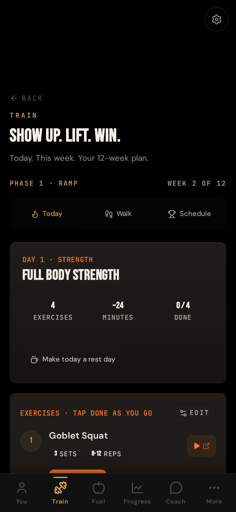 Training plan