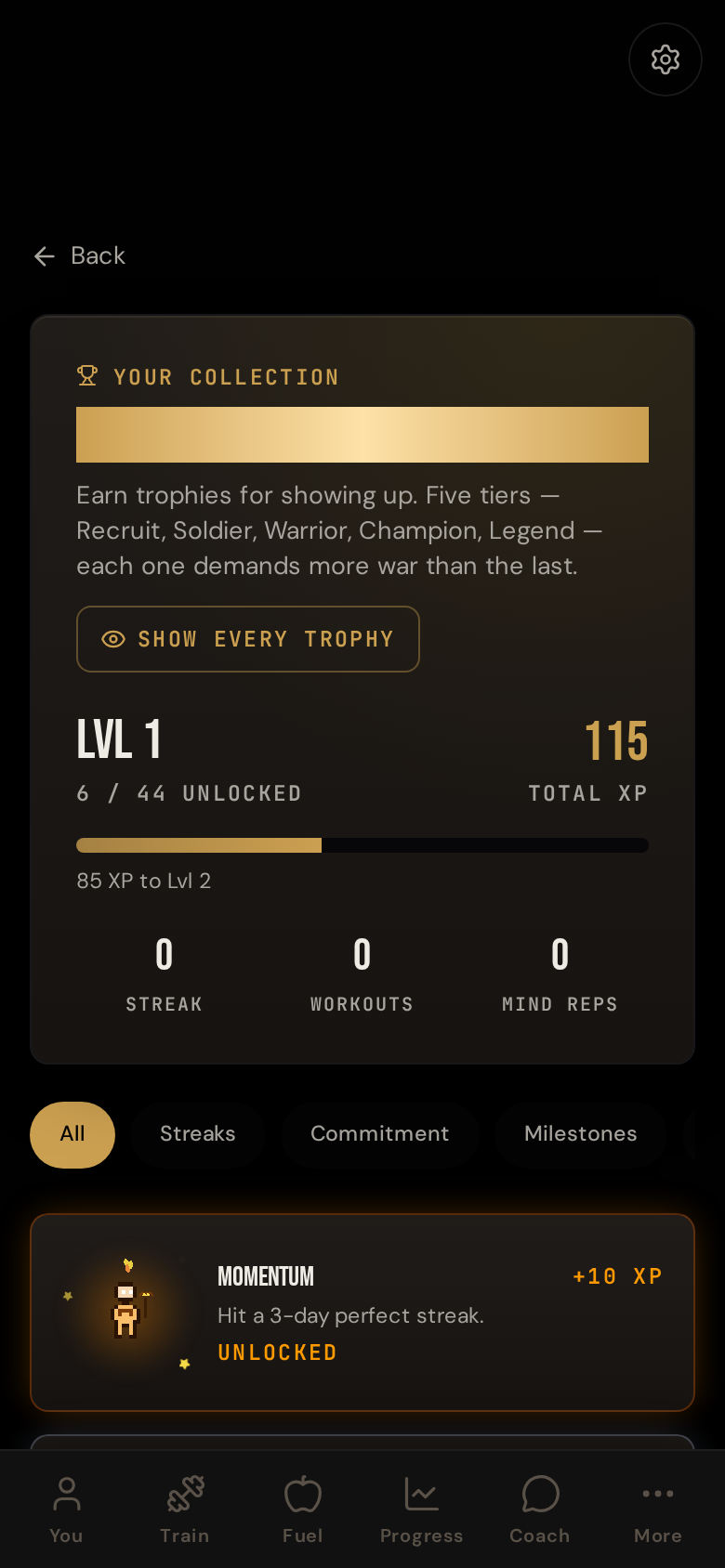 Trophy gallery
